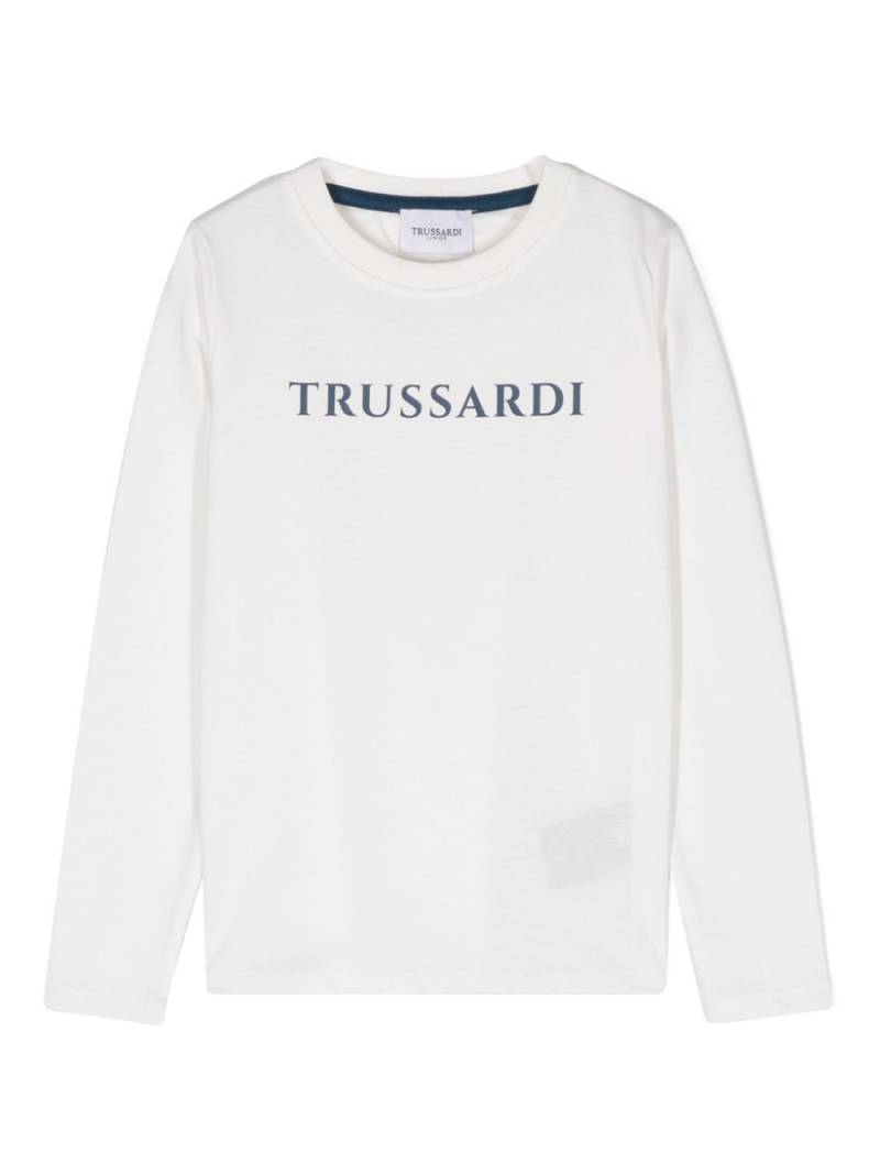 TRUSSARDI JUNIOR logo-print T-shirt - White von TRUSSARDI JUNIOR