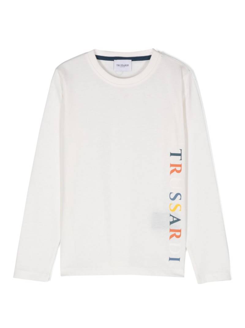 TRUSSARDI JUNIOR logo-print T-shirt - White von TRUSSARDI JUNIOR