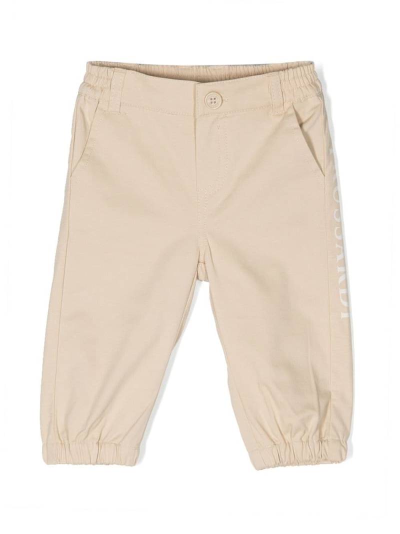 TRUSSARDI JUNIOR logo-print chino trousers - Neutrals von TRUSSARDI JUNIOR