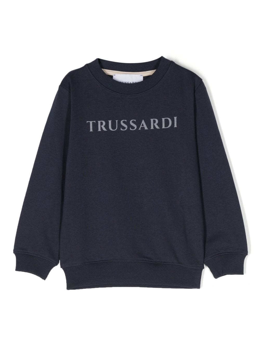 TRUSSARDI JUNIOR logo-print cotton sweatshirt - Blue von TRUSSARDI JUNIOR