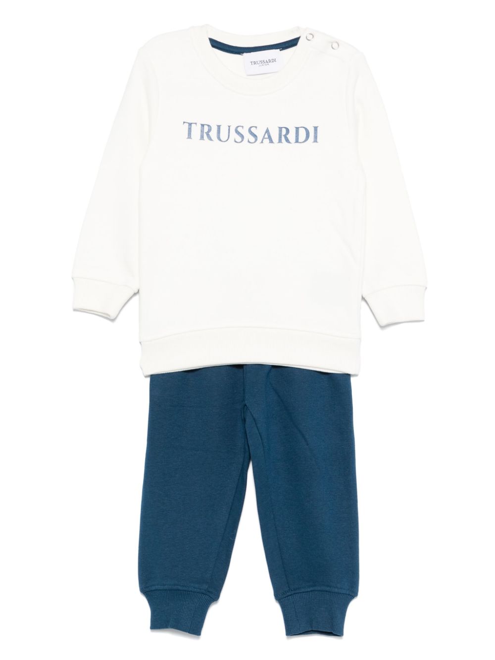 TRUSSARDI JUNIOR logo-print tracksuit set - Blue von TRUSSARDI JUNIOR