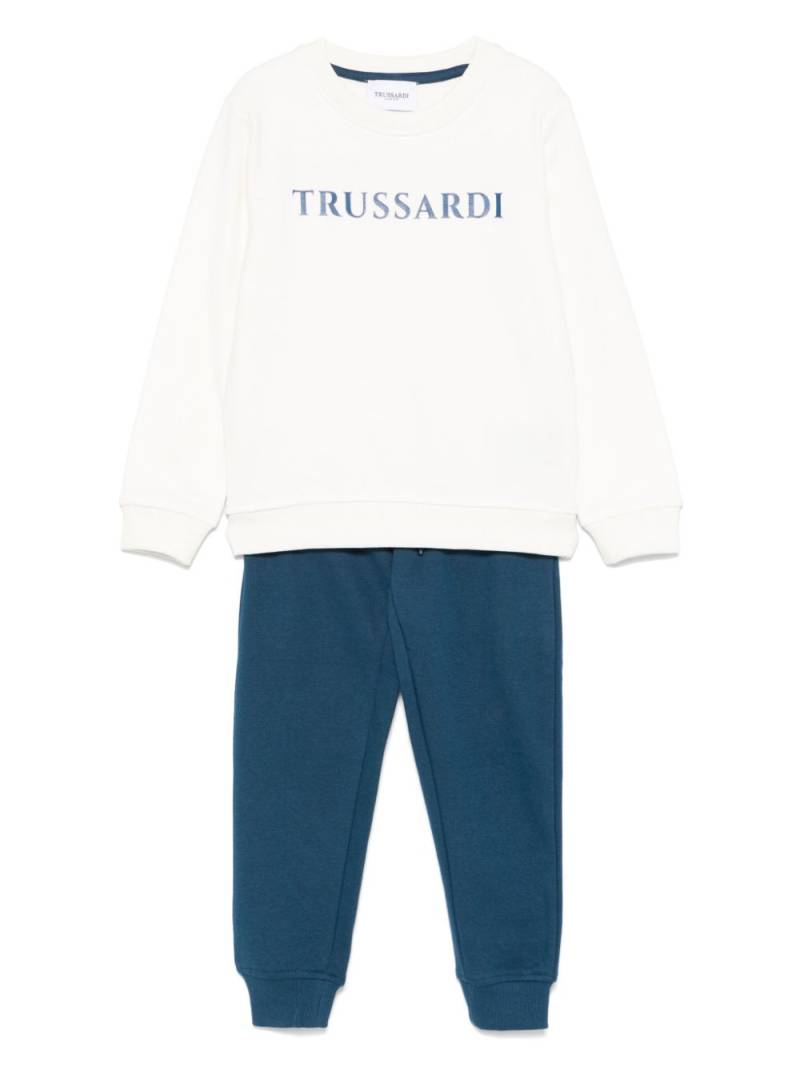 TRUSSARDI JUNIOR logo-print tracksuit set - White von TRUSSARDI JUNIOR