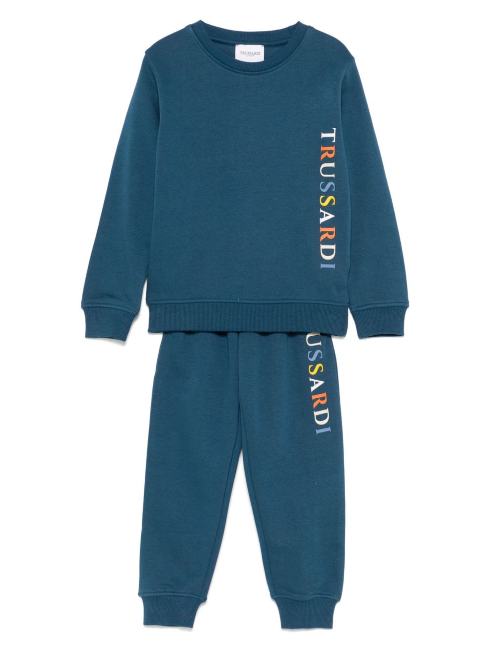 TRUSSARDI JUNIOR raised logo-detail tracksuit set - Blue von TRUSSARDI JUNIOR