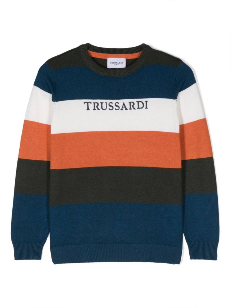 TRUSSARDI JUNIOR striped sweater - Orange von TRUSSARDI JUNIOR