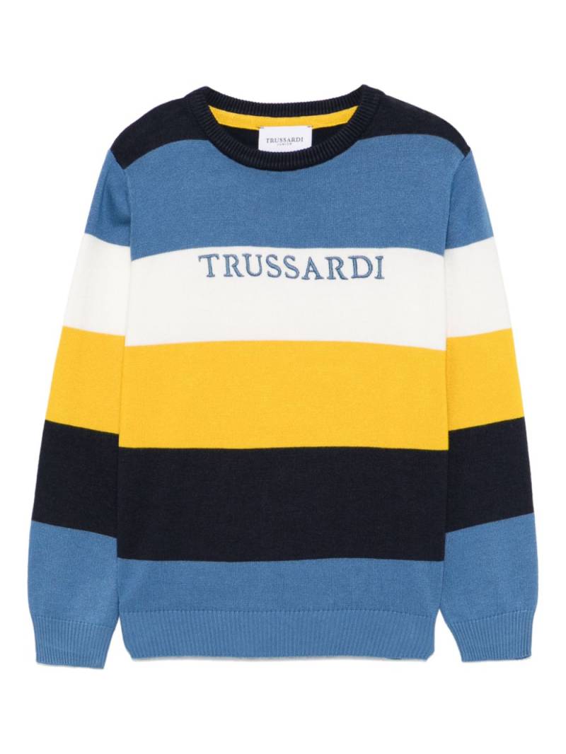 TRUSSARDI JUNIOR striped sweater - Yellow von TRUSSARDI JUNIOR