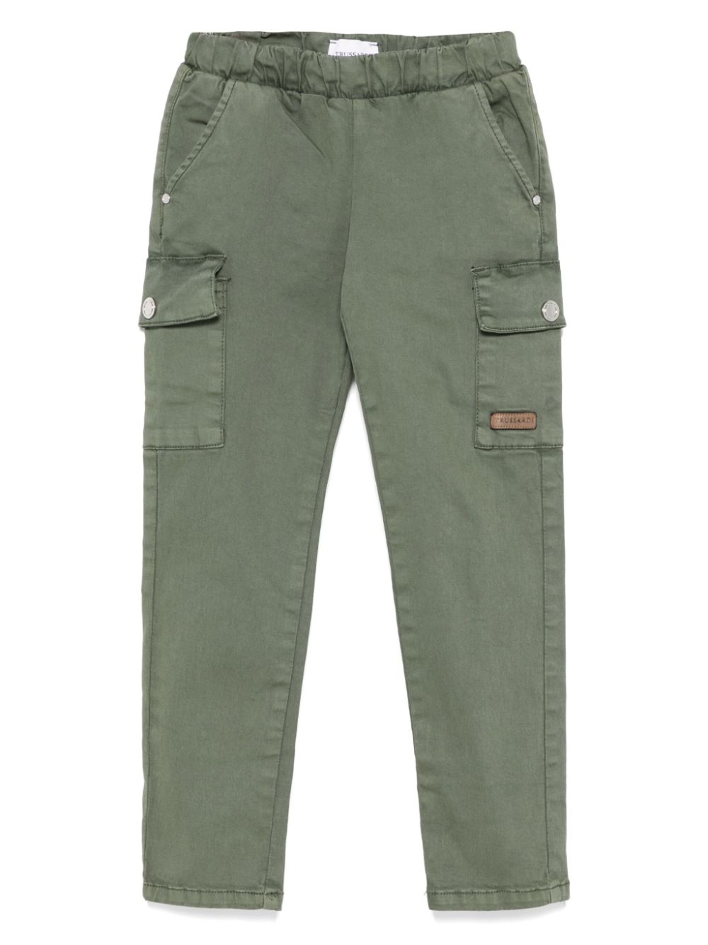 TRUSSARDI JUNIOR twill cargo pants - Green von TRUSSARDI JUNIOR