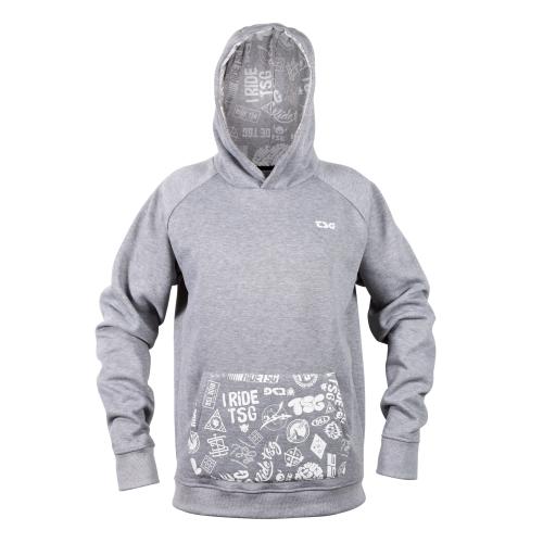 TSG Hooded Sweatshirt Sticky - dark grey mel (Grösse: L) von TSG