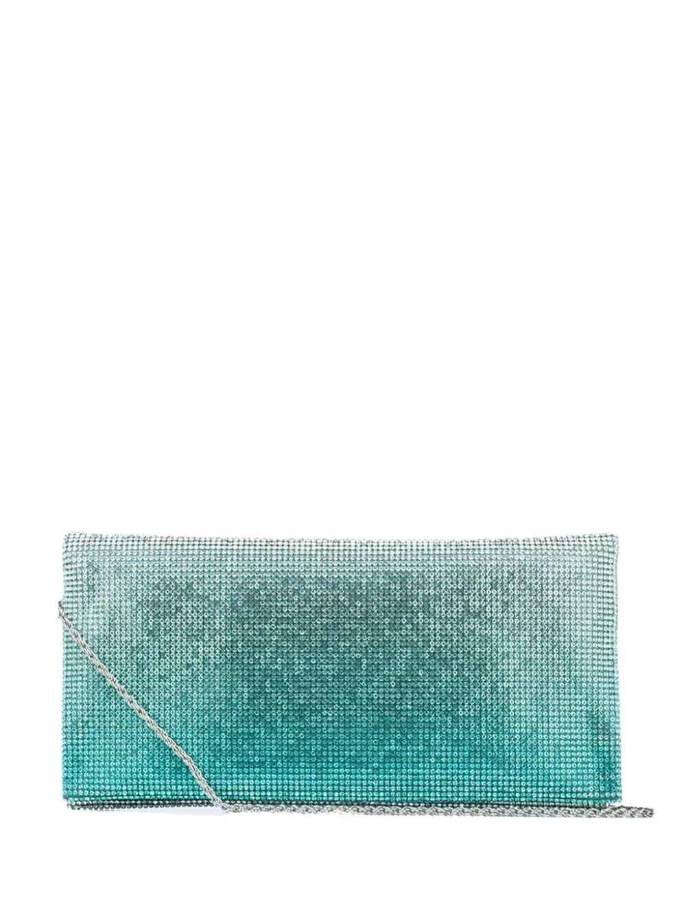 TWENTY FOURHAITCH crystal-embellished clutch bag - Blue von TWENTY FOURHAITCH