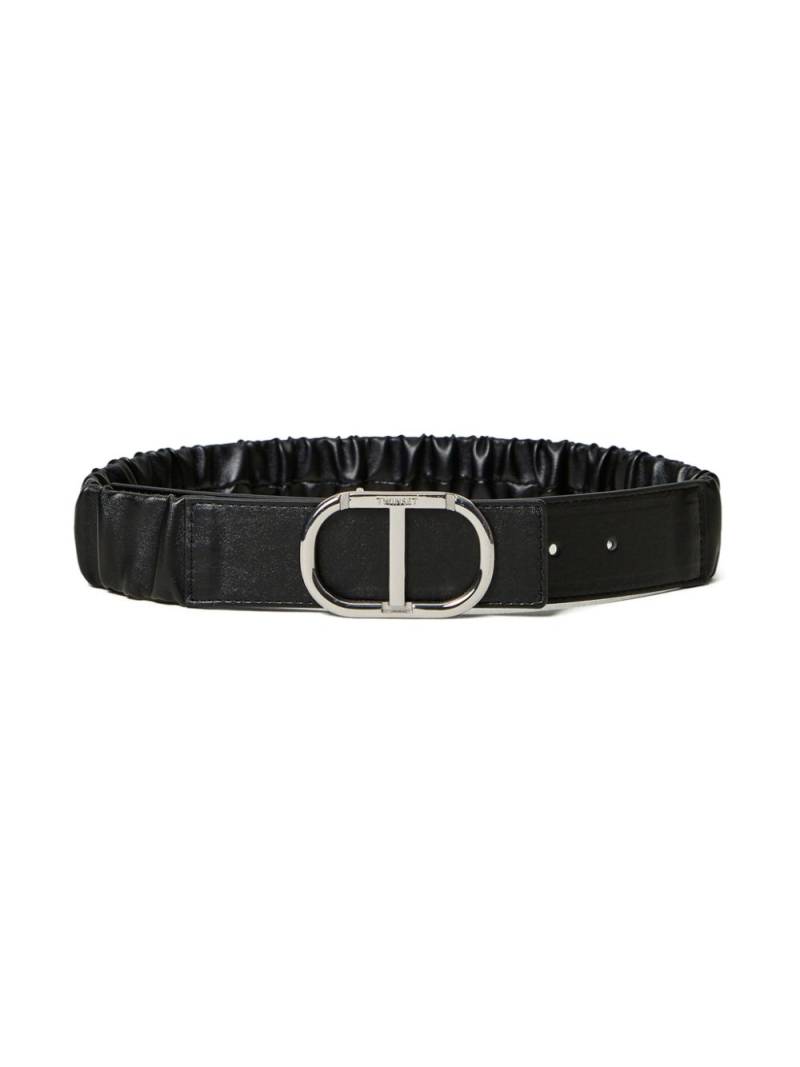 TWINSET Kids Oval T-buckle belt - Black von TWINSET Kids