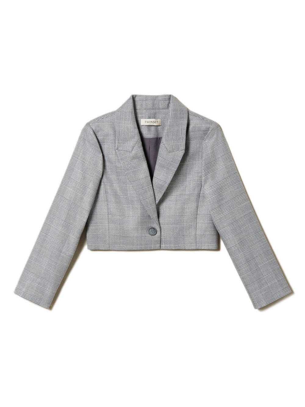 TWINSET Kids Prince of Wales check Spencer blazer - Black von TWINSET Kids