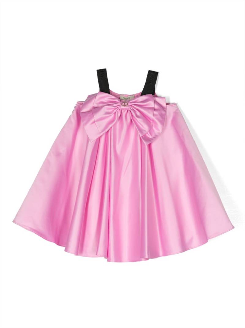 TWINSET Kids bow-detail satin dress - Pink von TWINSET Kids