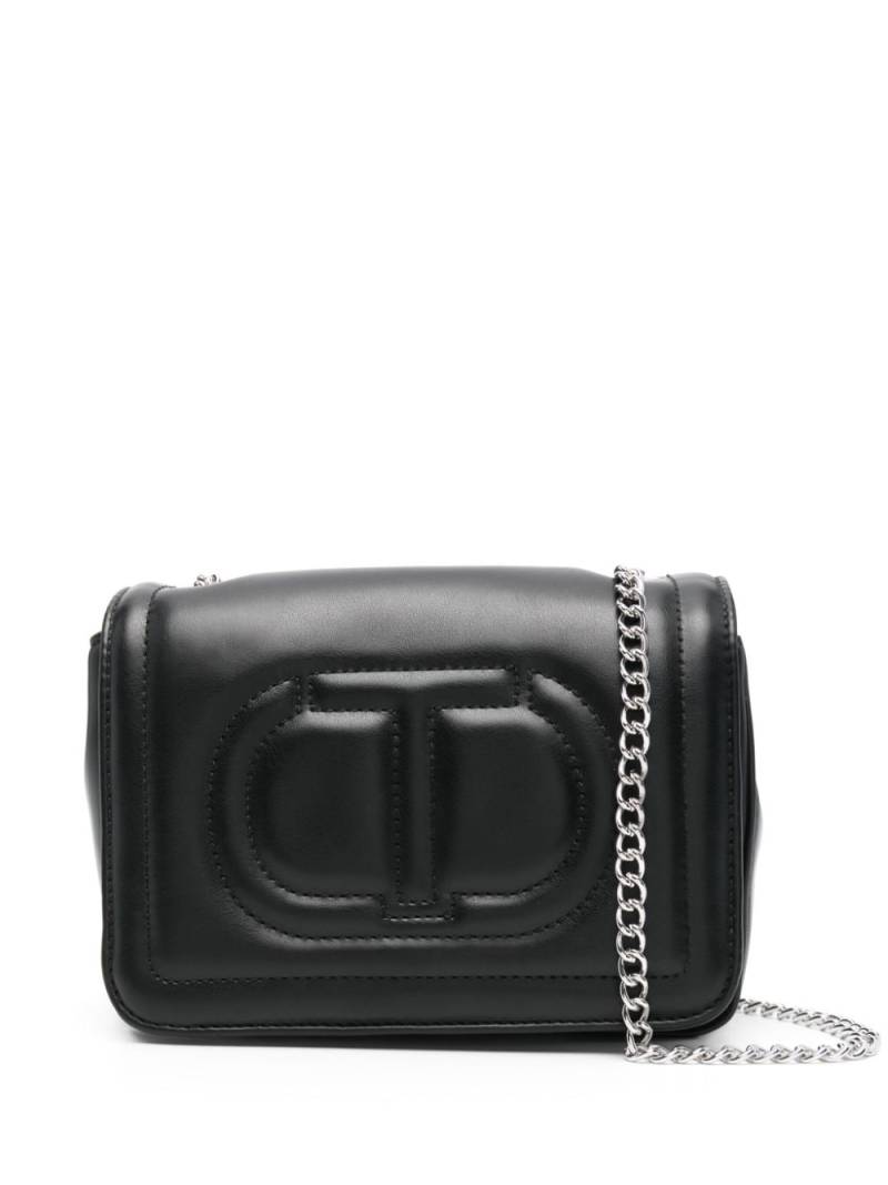 TWINSET Kids embossed-logo shoulder bag - Black von TWINSET Kids