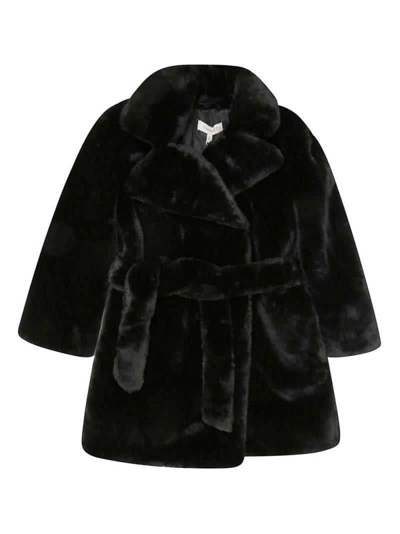 TWINSET Kids faux-fur coat - Black von TWINSET Kids