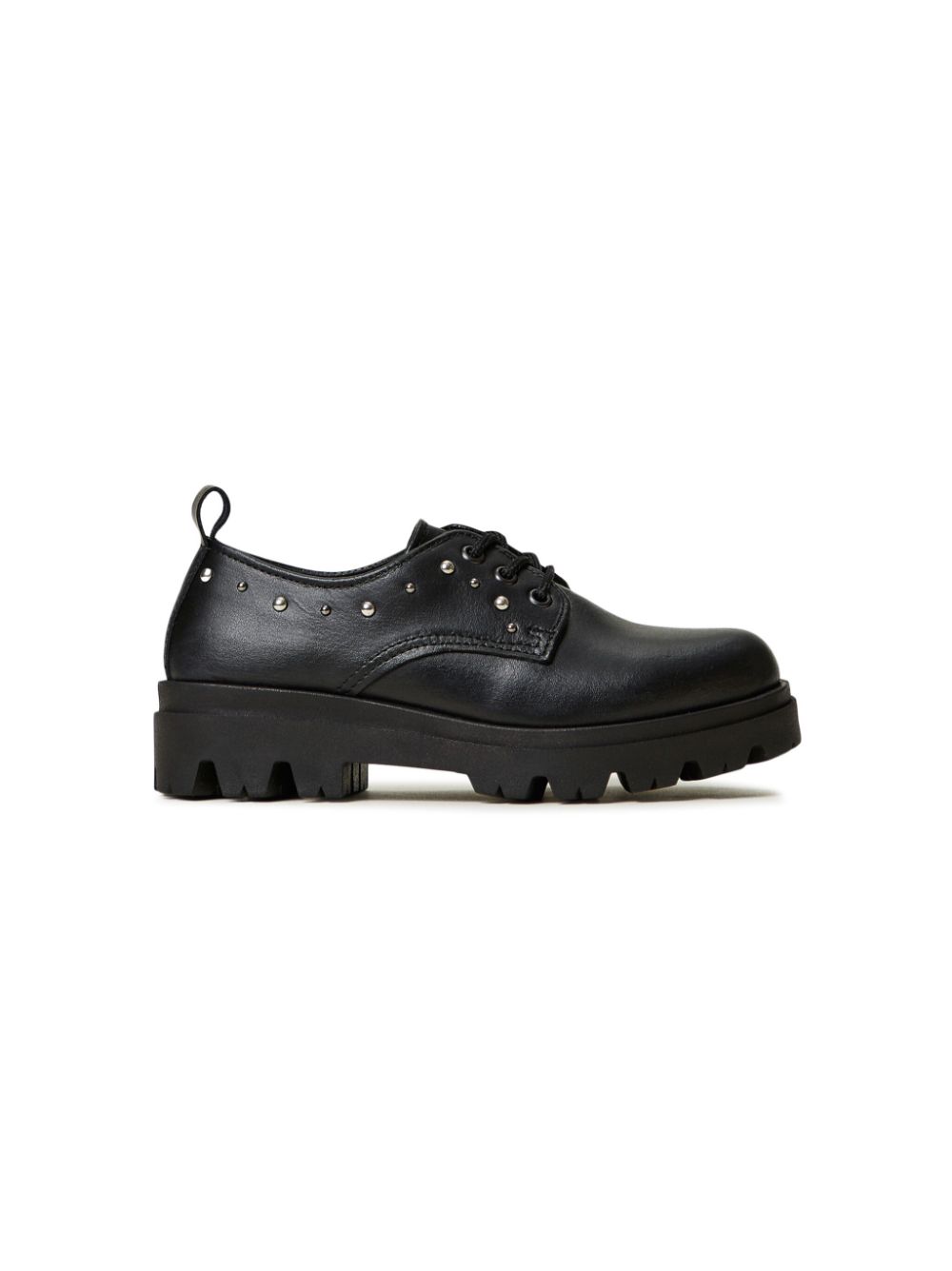 TWINSET Kids leather lace-up shoes - Black von TWINSET Kids