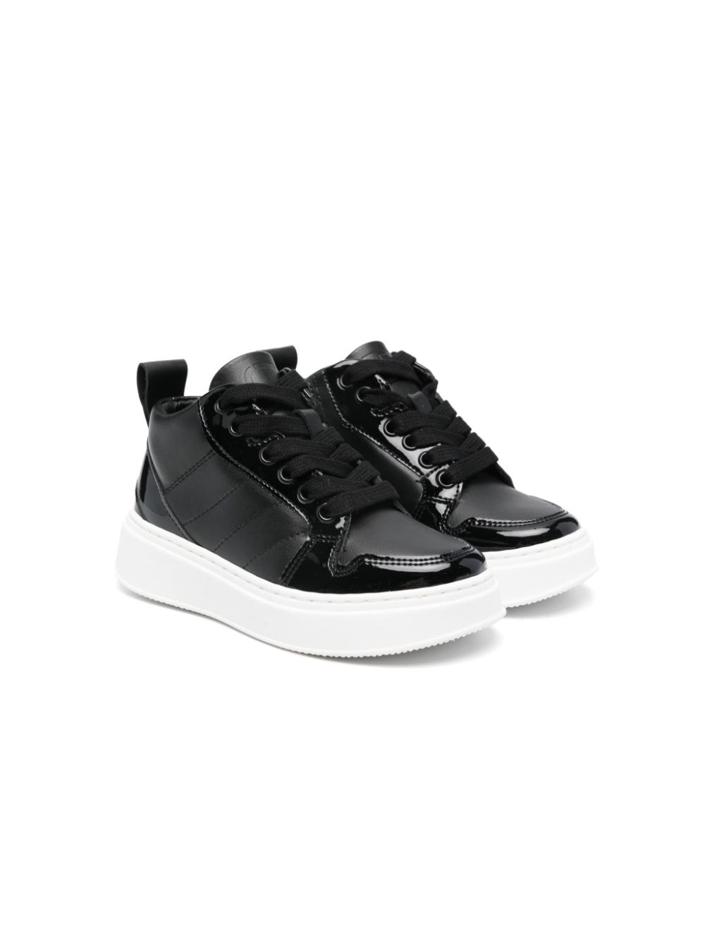 TWINSET Kids leather sneakers - Black von TWINSET Kids