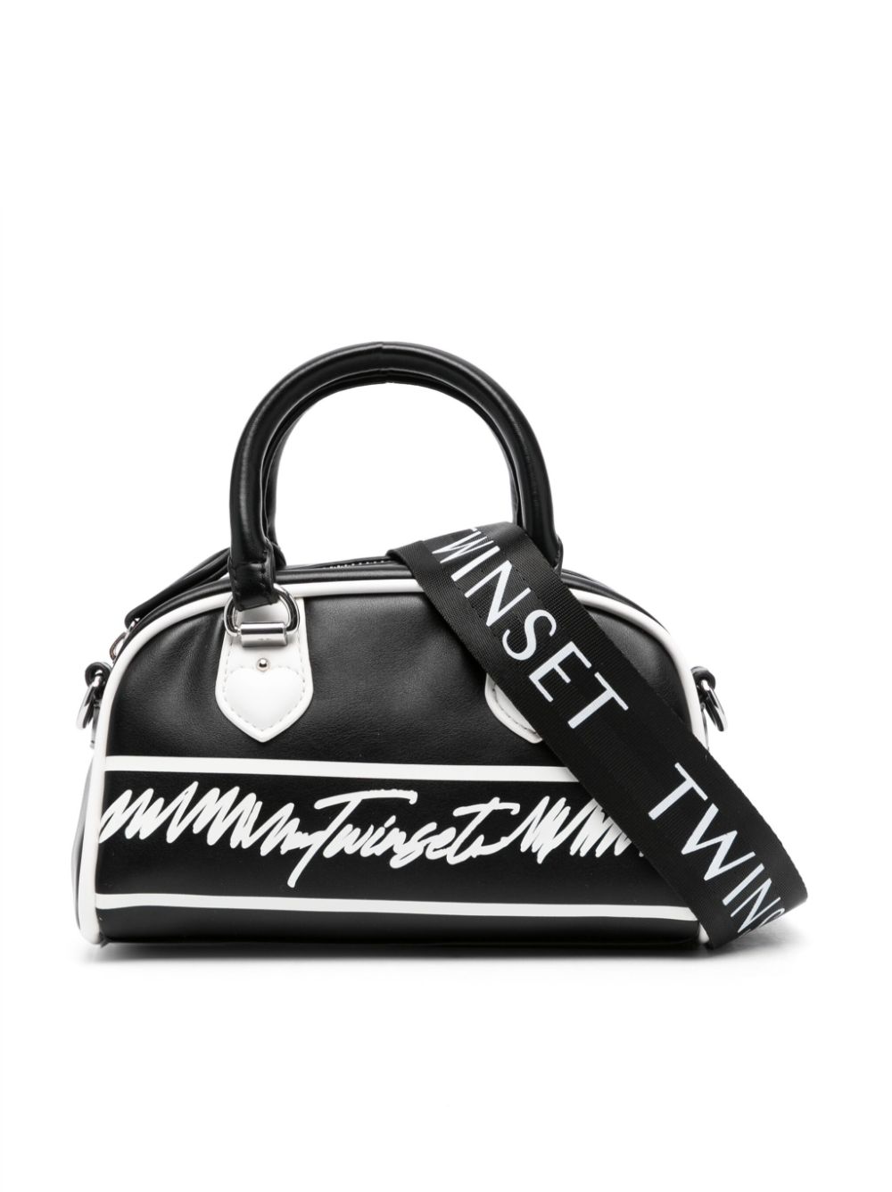 TWINSET Kids logo-print shoulder bag - Black von TWINSET Kids