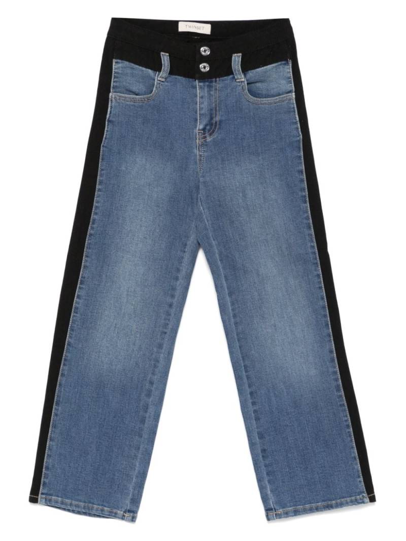 TWINSET Kids panelled jeans - Blue von TWINSET Kids