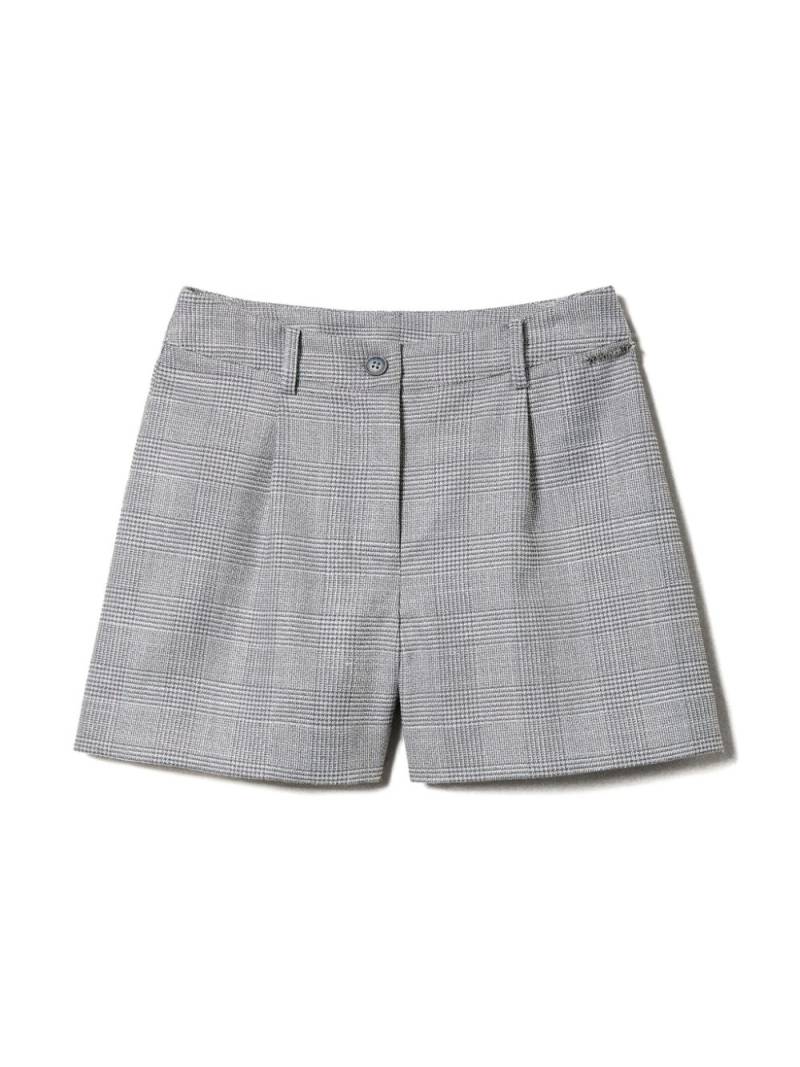 TWINSET Kids plaid shorts - Grey von TWINSET Kids