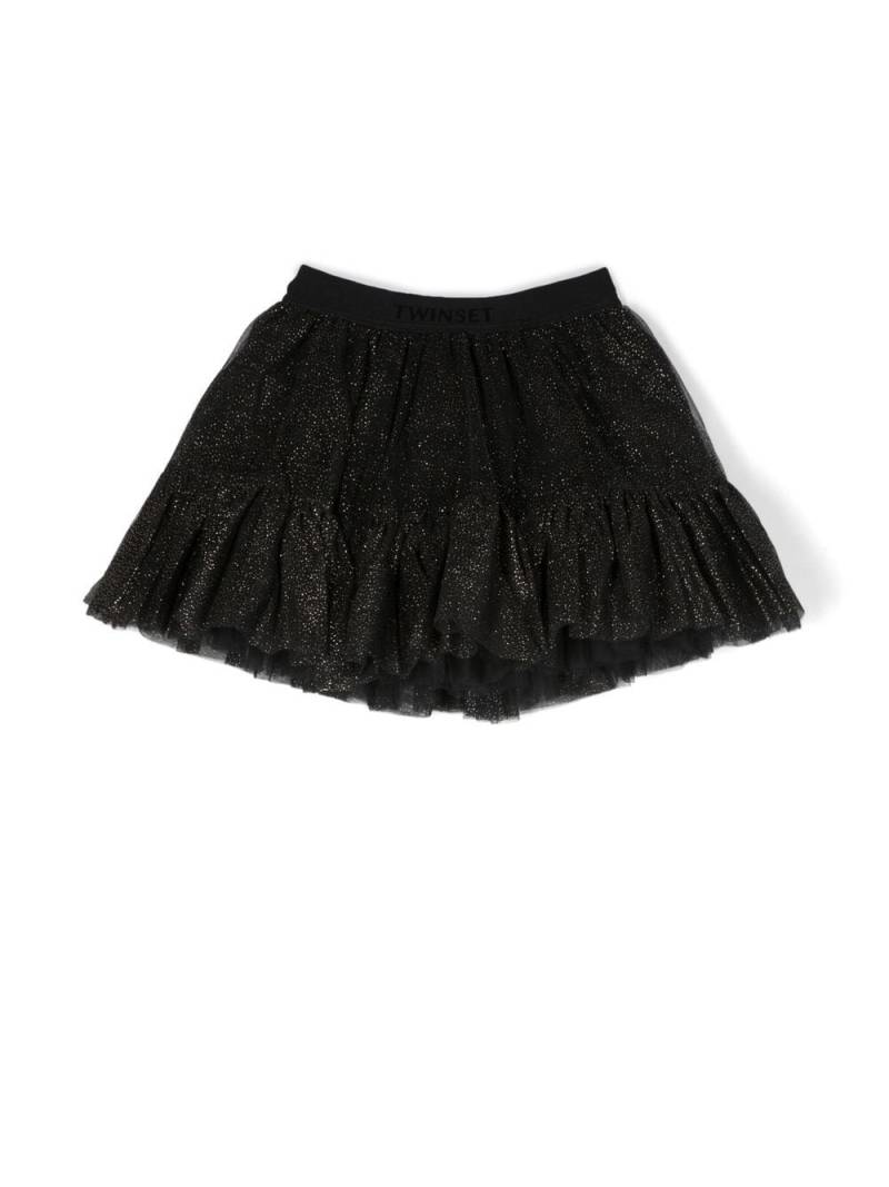 TWINSET Kids rhinestone-embellished skirt - Black von TWINSET Kids