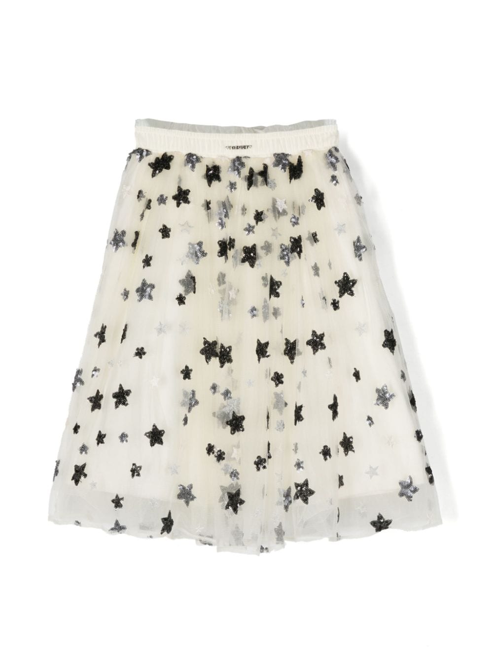 TWINSET Kids semi-sheer sequin-embellished skirt - Neutrals von TWINSET Kids