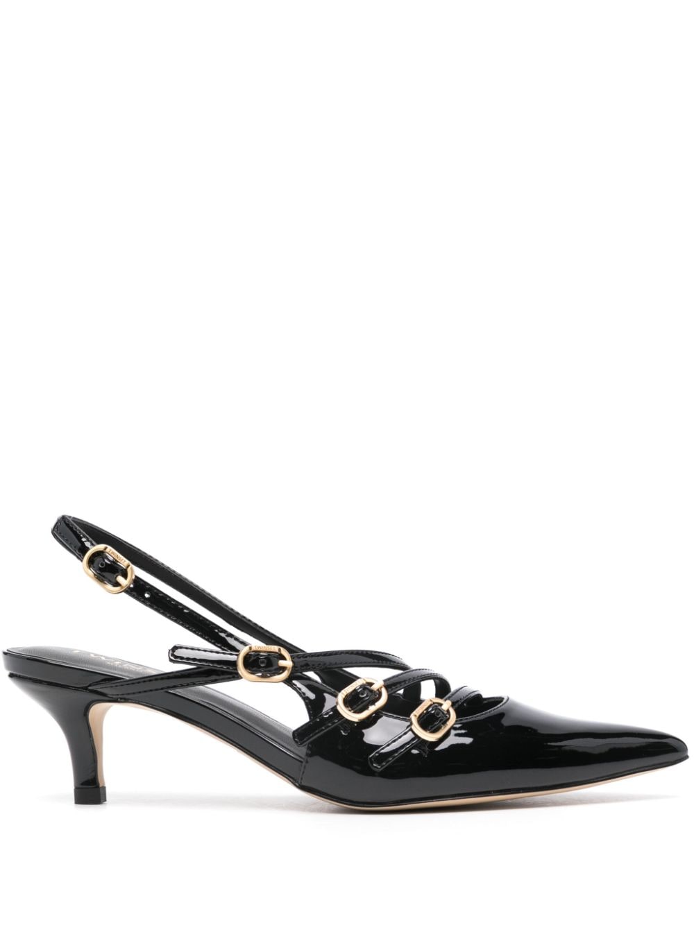 TWINSET 50mm straps-detailed pumps - Black von TWINSET