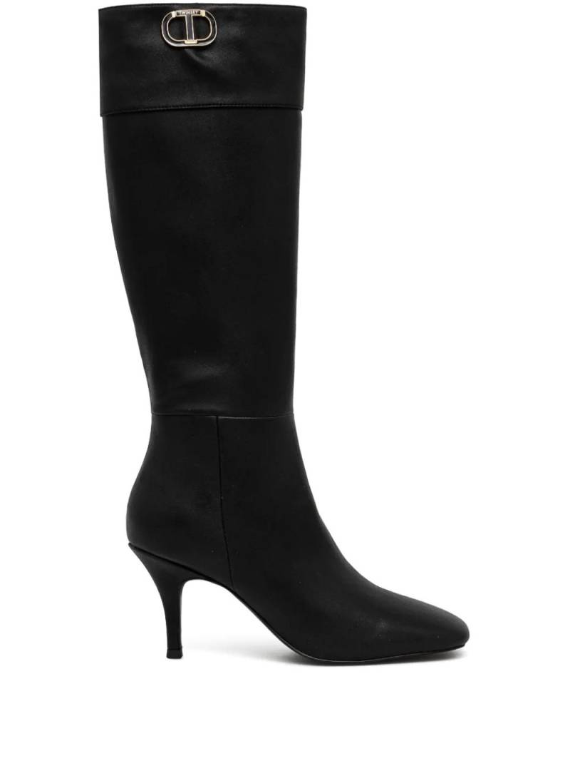 TWINSET 85mm Oval T boots - Black von TWINSET