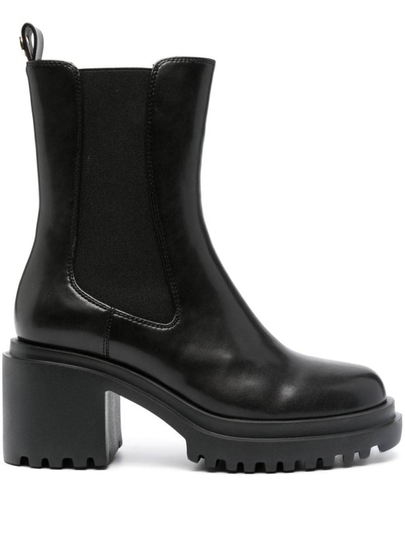 TWINSET 85mm leather ankle boots - Black von TWINSET