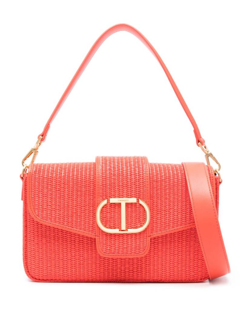 TWINSET Amie raffia cross body bag - Orange von TWINSET