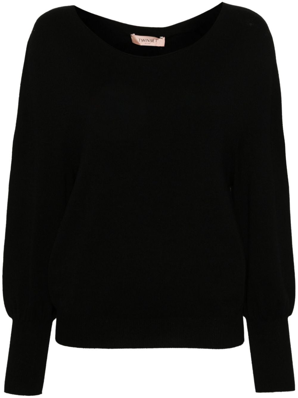 TWINSET Boat neck top - Black von TWINSET