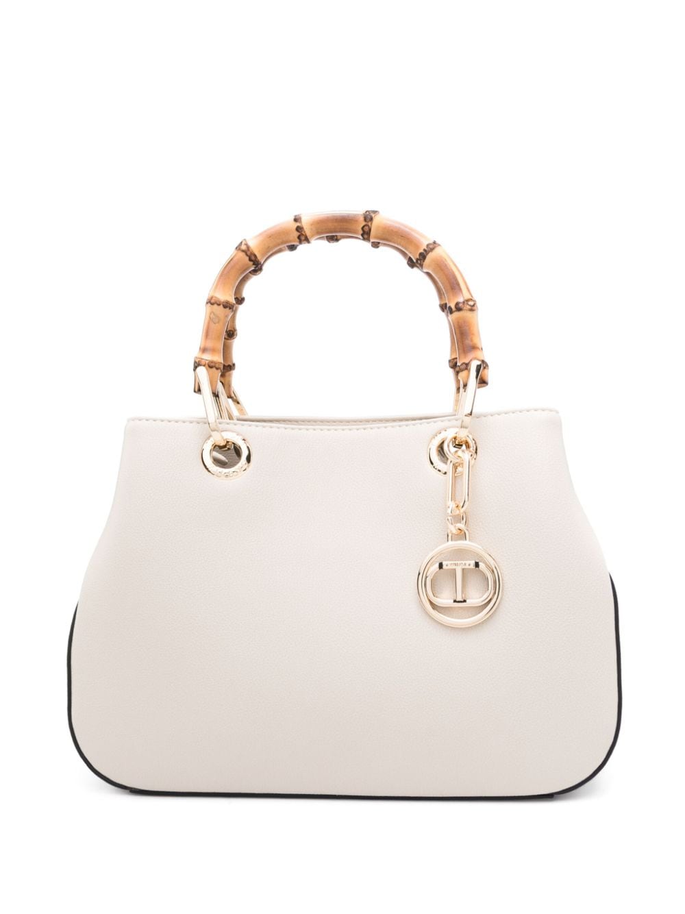 TWINSET Florence grained shoulder bag - Neutrals von TWINSET