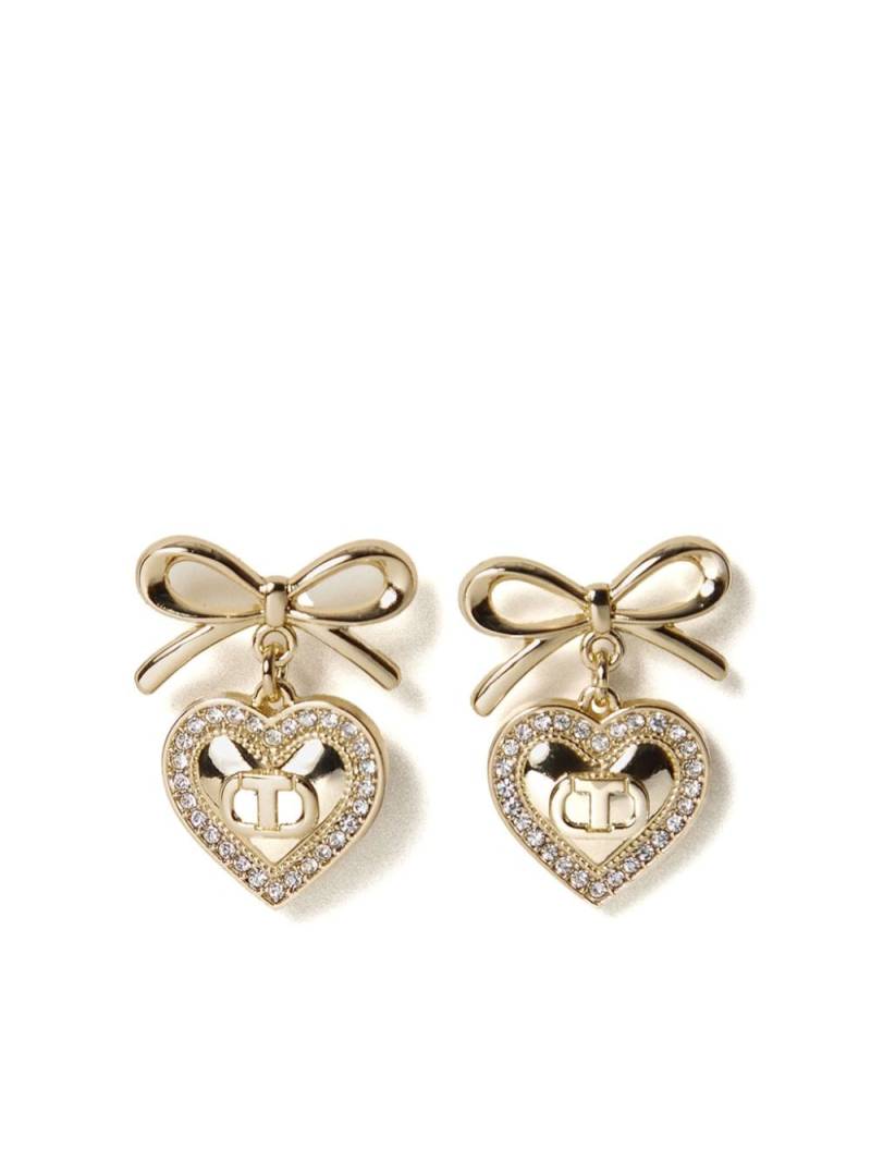 TWINSET Heart Oval T earrings - Gold von TWINSET