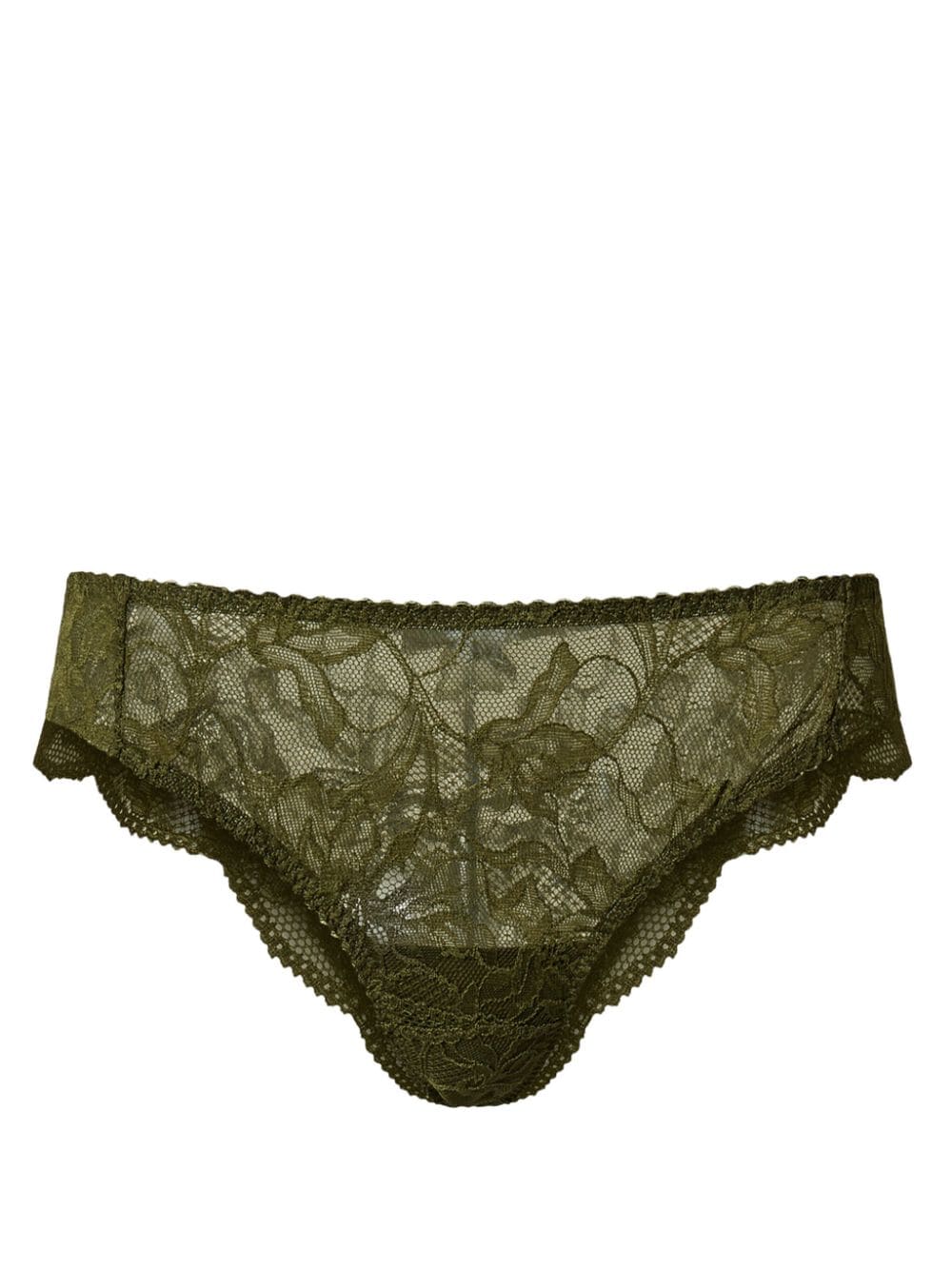 TWINSET Lace Brazilian briefs - Green von TWINSET