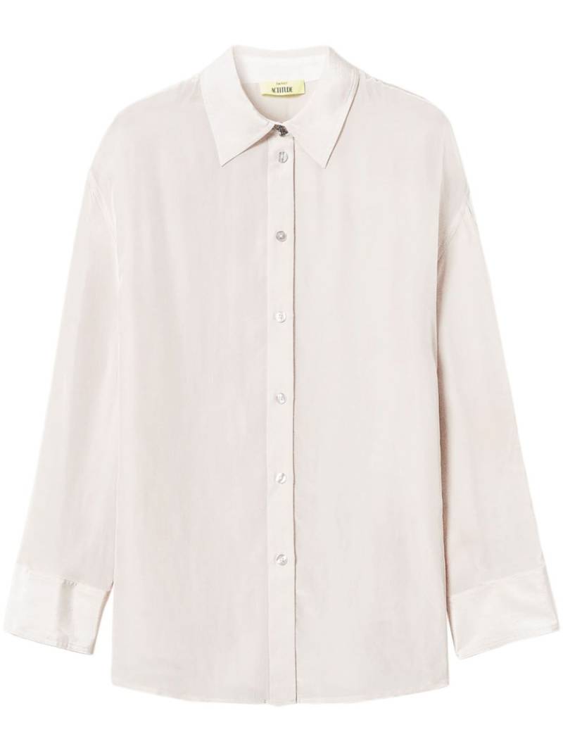 TWINSET MYFO satin shirt - Neutrals von TWINSET