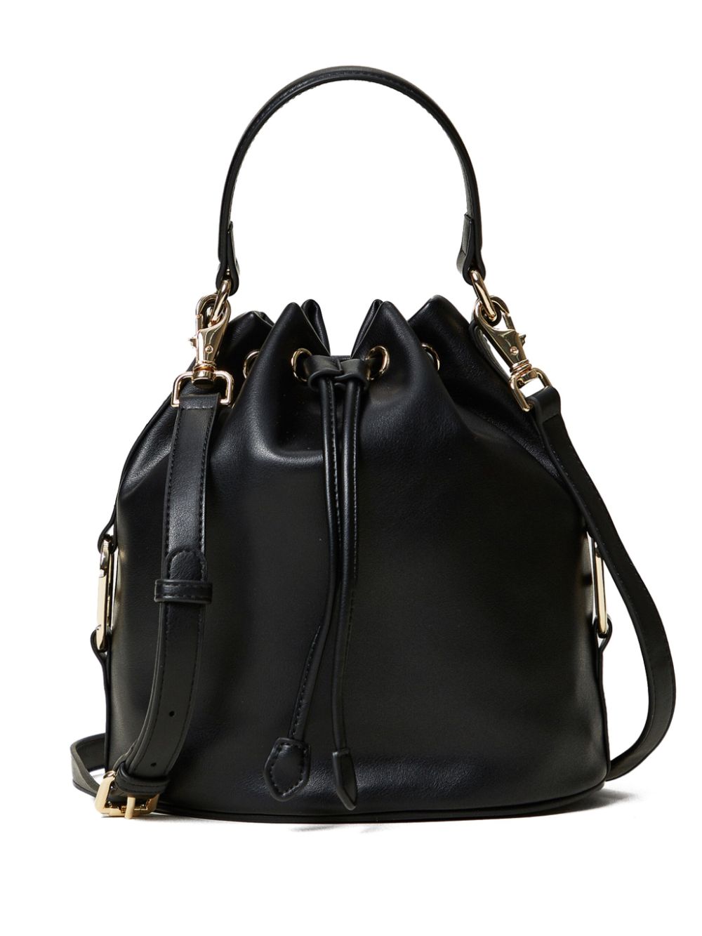 TWINSET Oval T bucket bag - Black von TWINSET