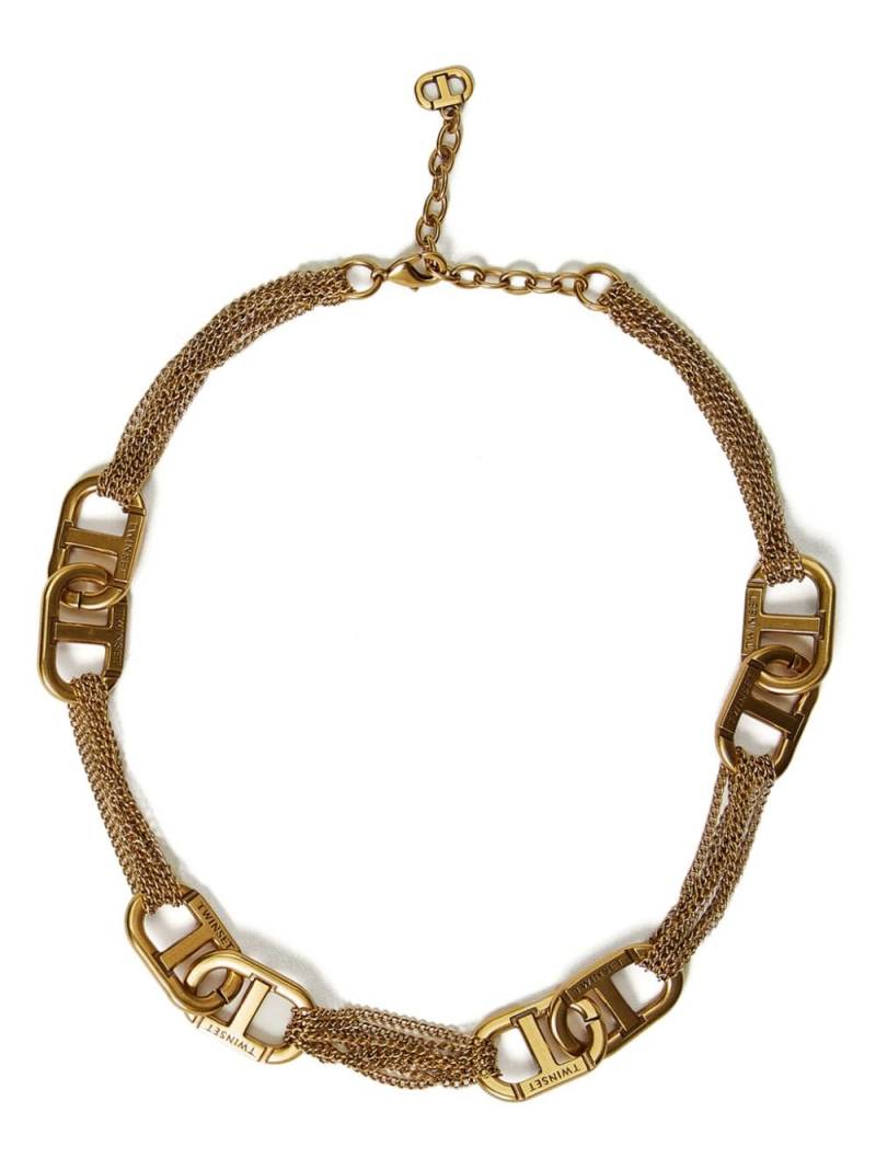 TWINSET Oval T choker necklace - Gold von TWINSET