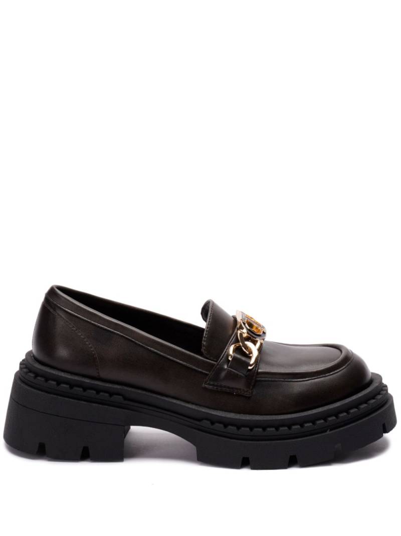 TWINSET Oval T loafers - Brown von TWINSET