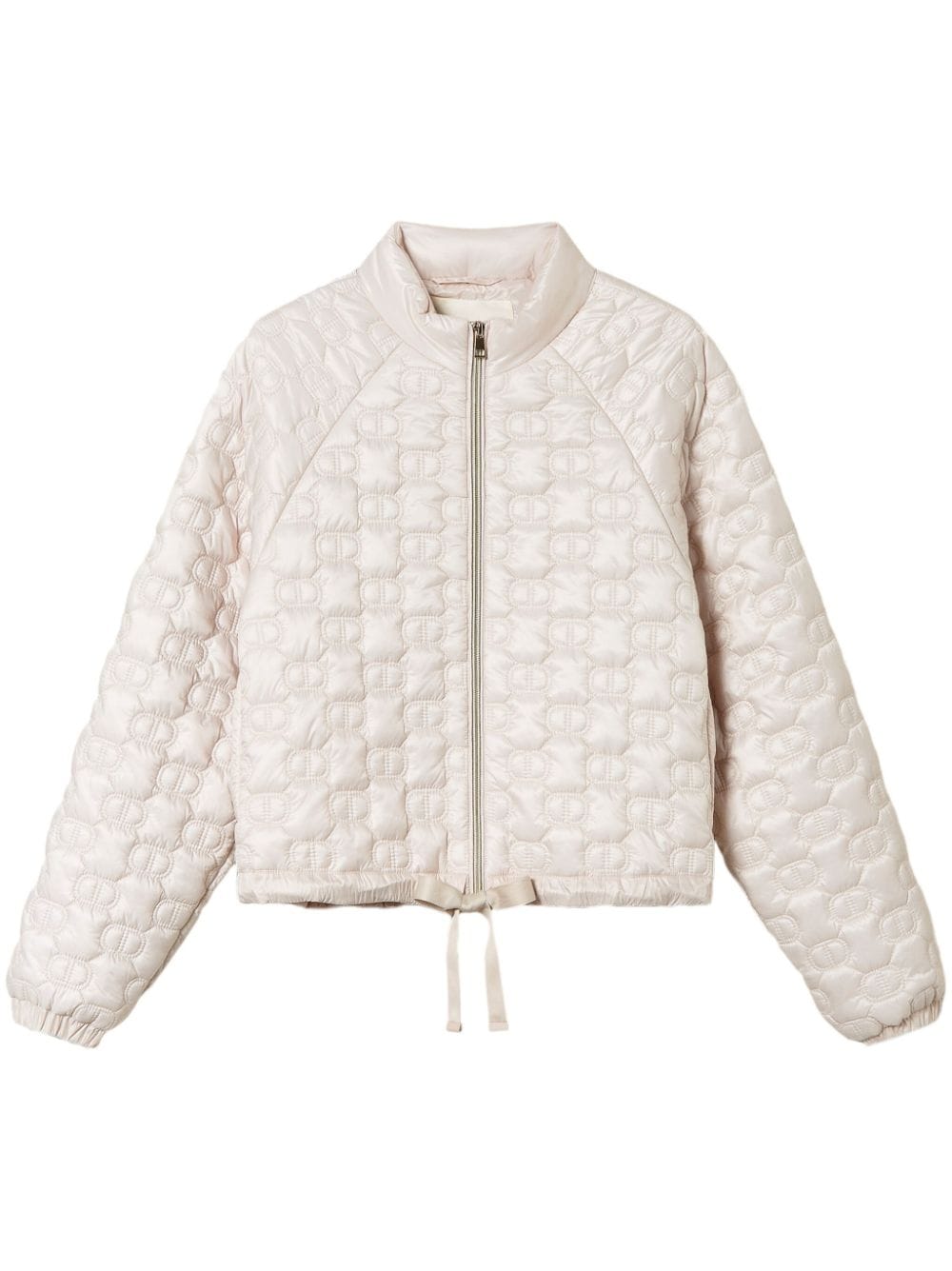 TWINSET Oval T quilted puffer jacket - Neutrals von TWINSET