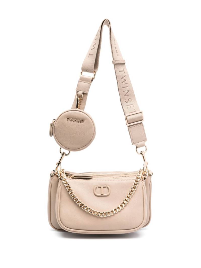 TWINSET Together logo-plaque crossbody bag - Neutrals von TWINSET