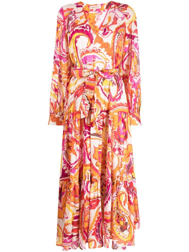 TWINSET abstract-print dress - Orange von TWINSET