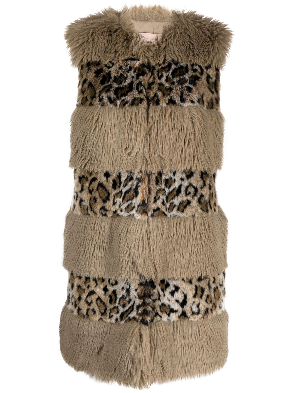 TWINSET animal-print faux-fur gilet - Neutrals von TWINSET