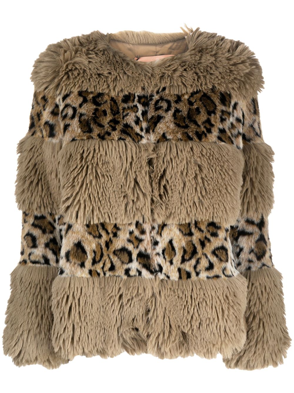 TWINSET animal-print faux-fur jacket - Neutrals von TWINSET