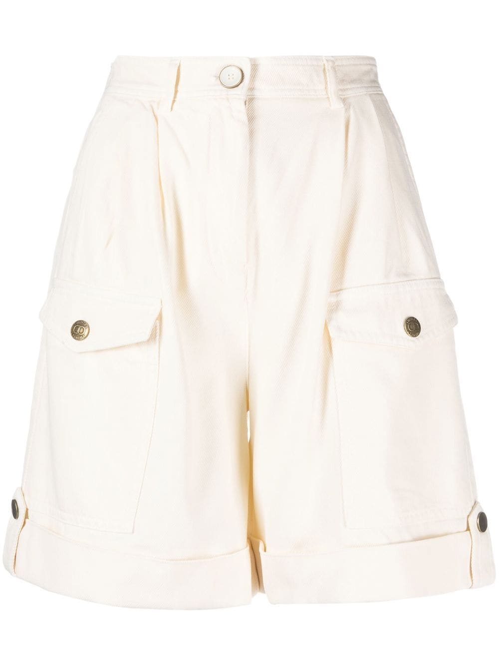 TWINSET belted cotton cargo shorts - Neutrals von TWINSET