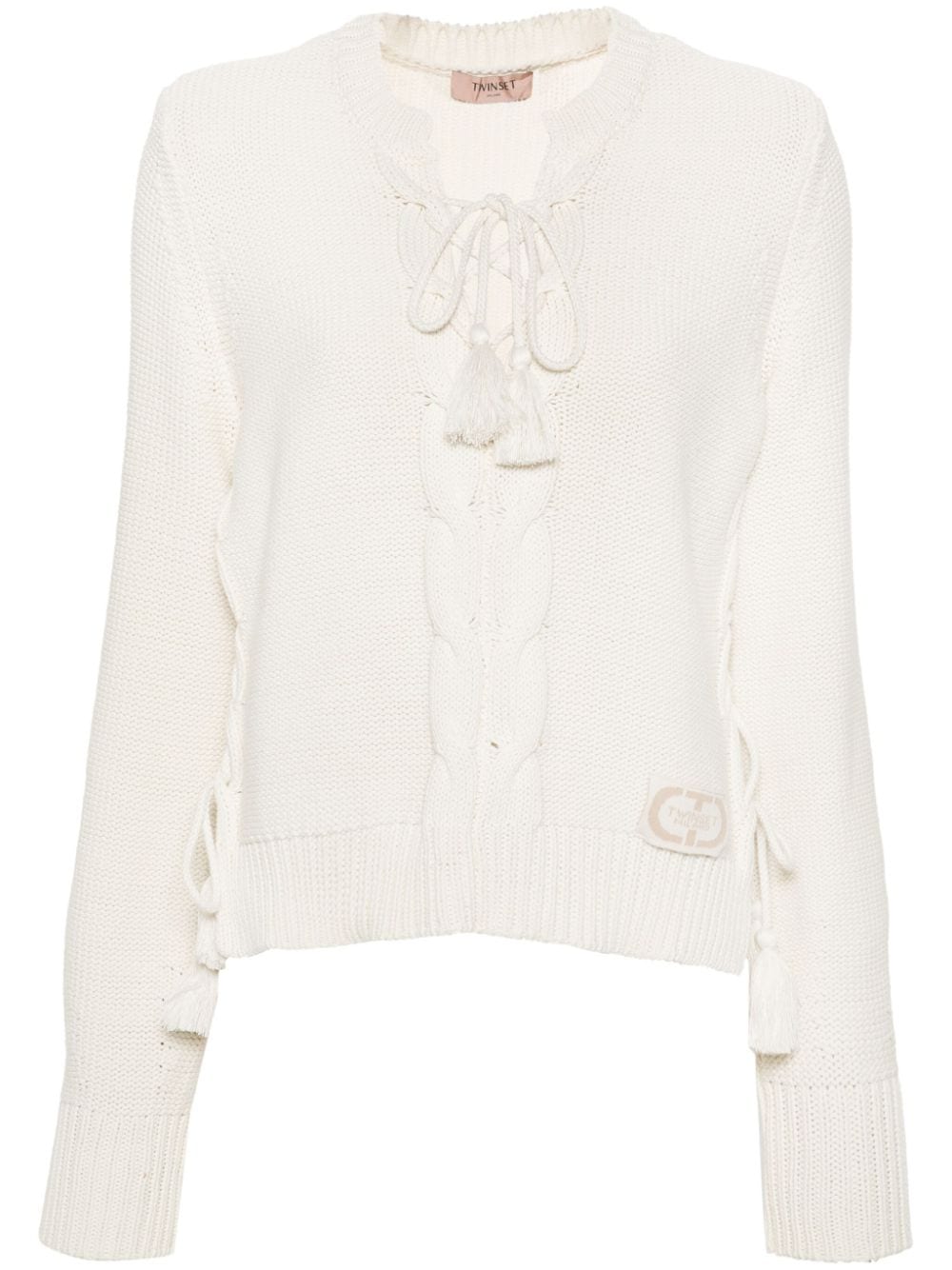 TWINSET cable-knit jumper - Neutrals von TWINSET