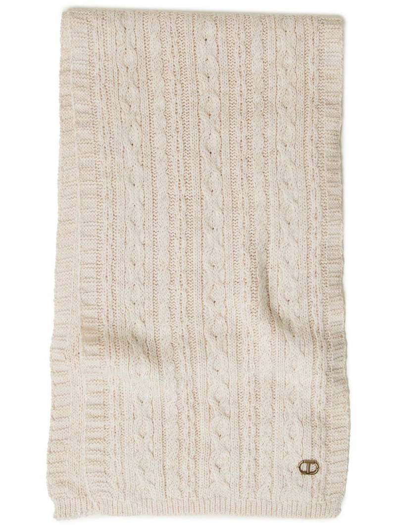 TWINSET cable-knit scarf - Neutrals von TWINSET