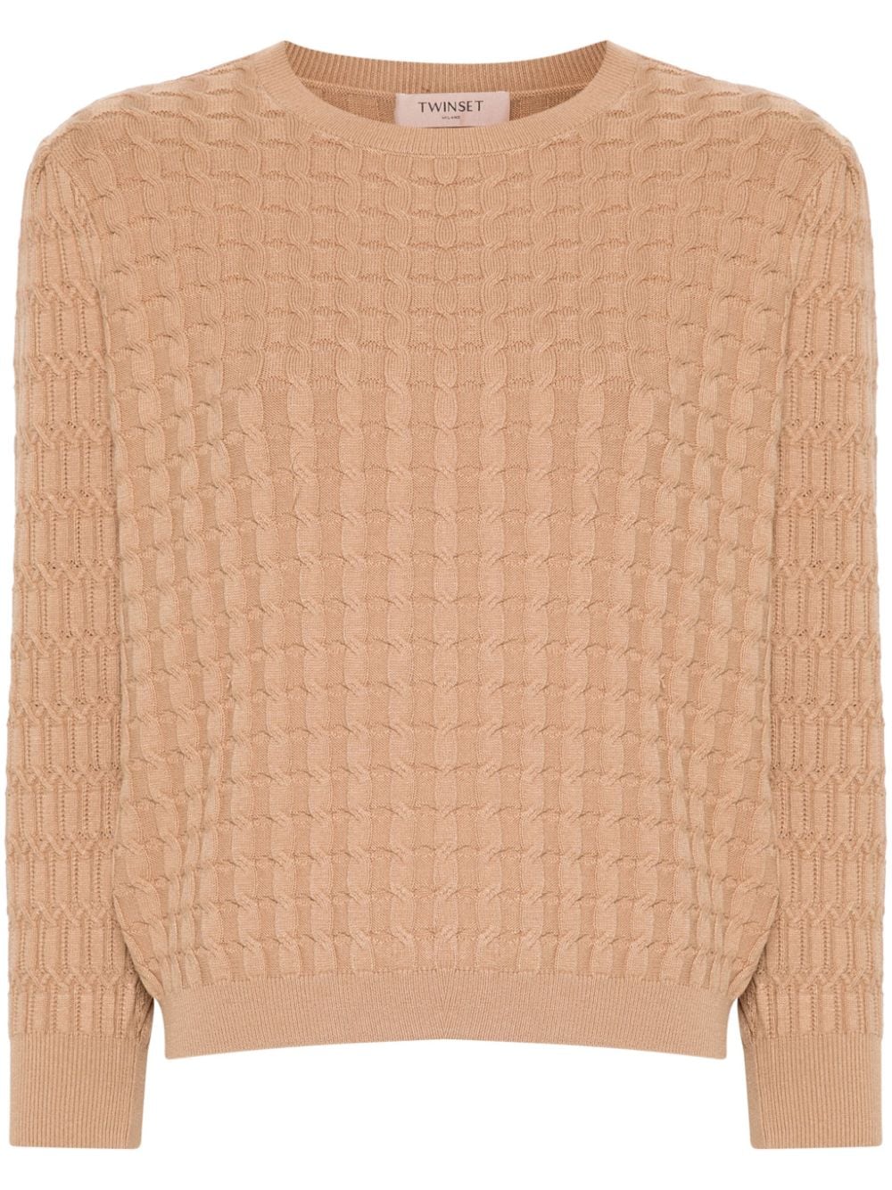 TWINSET cable-knit sweater - Neutrals von TWINSET