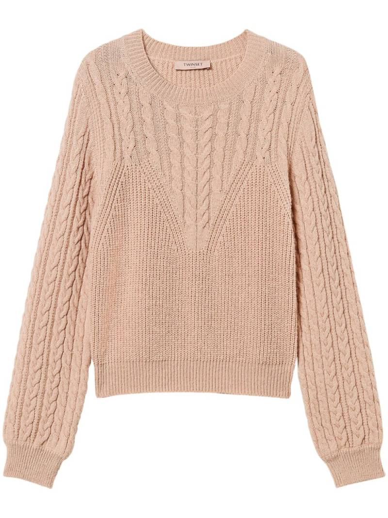 TWINSET cable-knit sweater - Neutrals von TWINSET