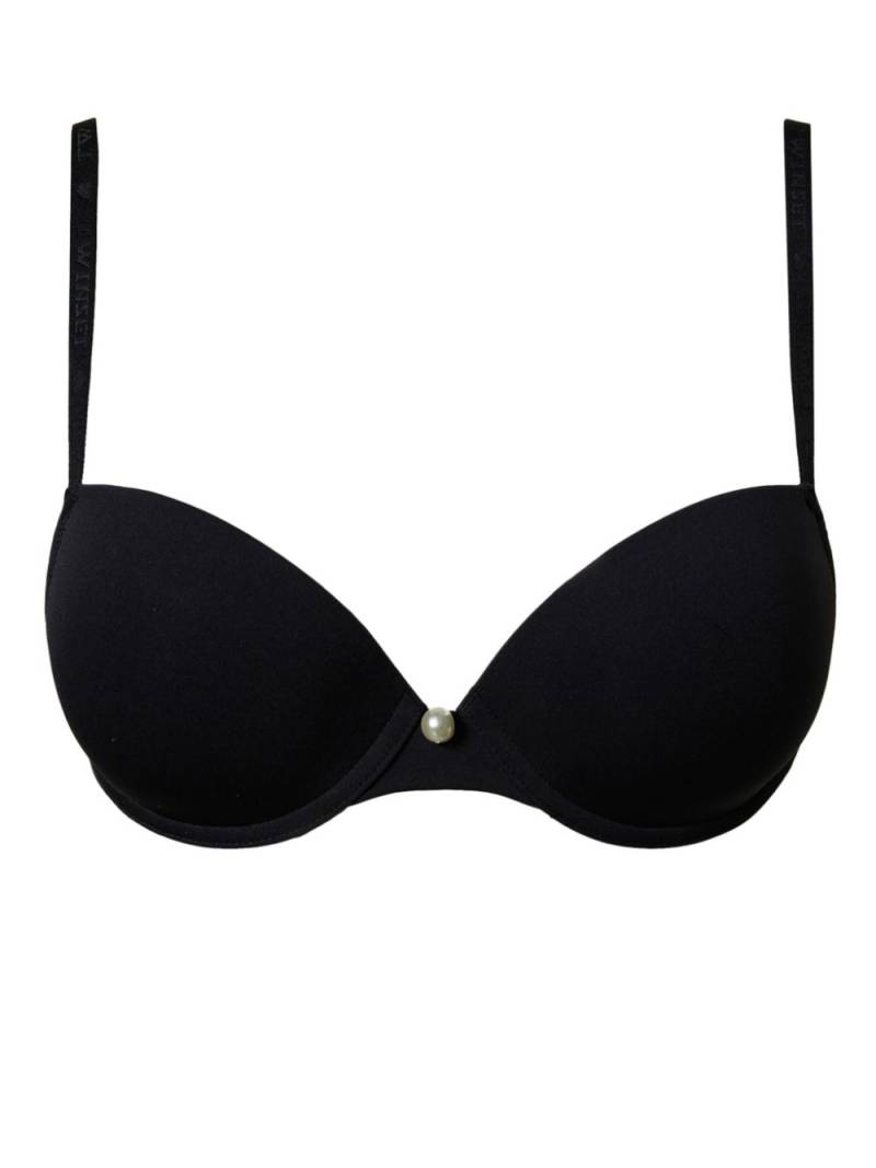 TWINSET charmeuse cross push-up bra - Black von TWINSET