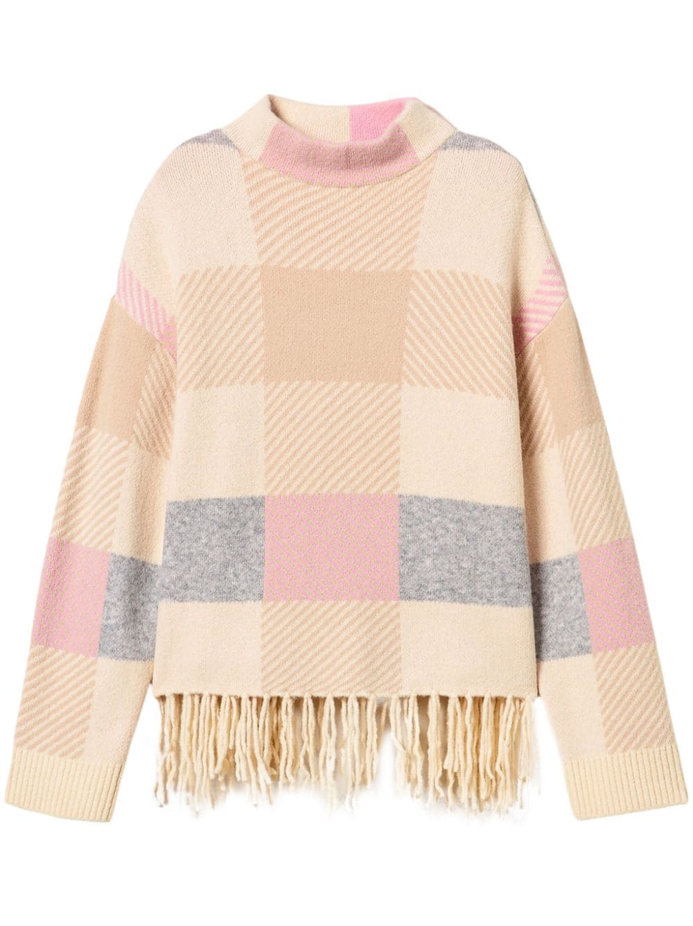 TWINSET checked knitted jumper - Neutrals von TWINSET