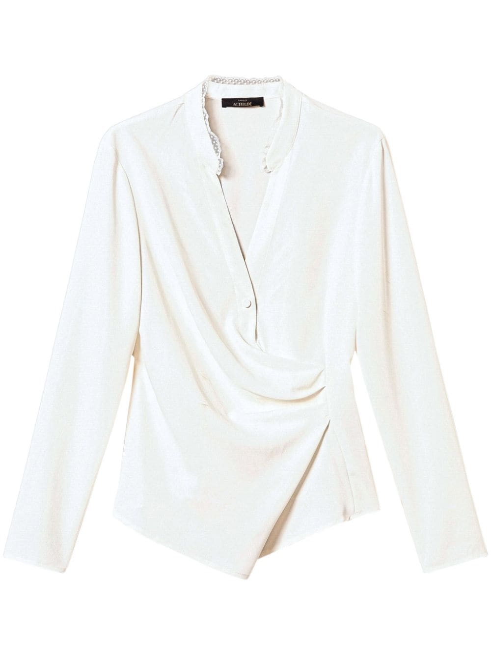 TWINSET crepe-de-chine blouse - White von TWINSET