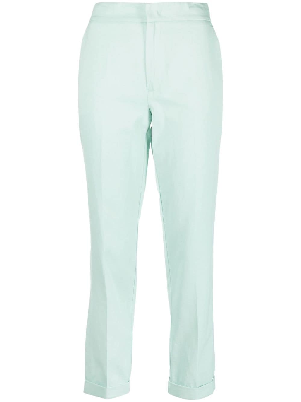 TWINSET cropped straight-leg trousers - Green von TWINSET